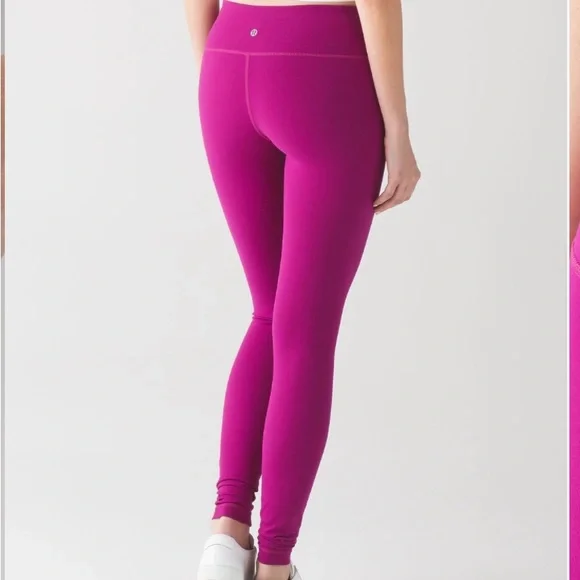 Lululemon Wunder Under Legging size 4 bundle deep fuchsia and baroque blue - Picture 5 of 5